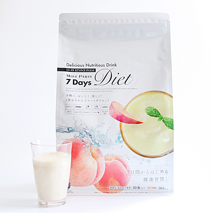 7Days Diet チャレンジ 専用ドリンク（ピーチ味）【30包】 ｜ ミス 
