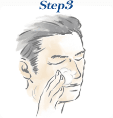 Step3：鼻を洗っている